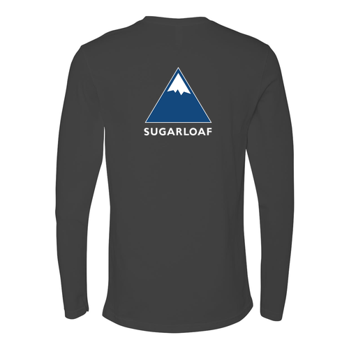Sugarloaf Logo 2 Blue and White Ink -- Long Sleeve Heavy Metal