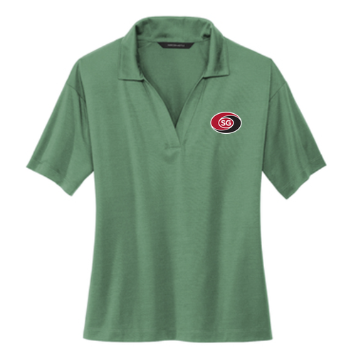 Mercer+Mettle Women's Stretch Jersey Polo -- Sage