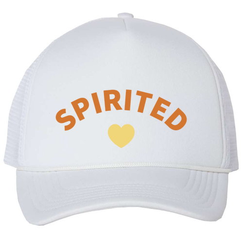 Big Accessories 5-Panel Twill Trucker hat -- White
