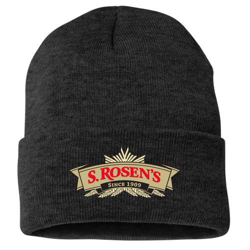 Sportsman Fleece Lined 12" Cuffed Beanie -- Black