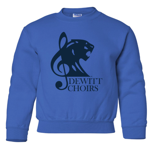 Gildan Heavy Blend Youth Crew Neck Sweatshirt -- Royal