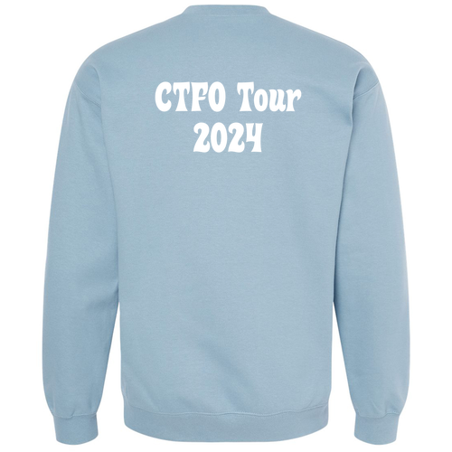 Gildan Adult Softstyle Fleece Crew Sweatshirt -- Stone Blue