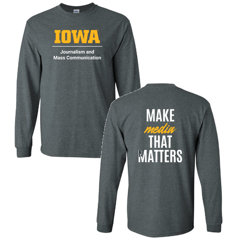 Gildan Heavy Cotton Longsleeve Basic T-Shirt -- Dark Heather