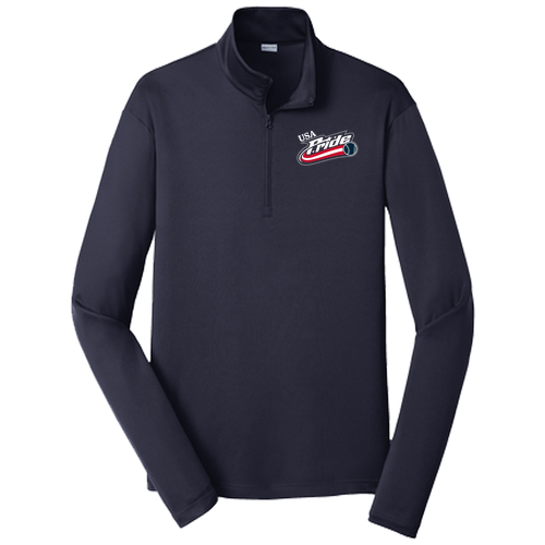 Sport-Tek PosiCharge Competitor Quarter Zip Pullover -- True Navy