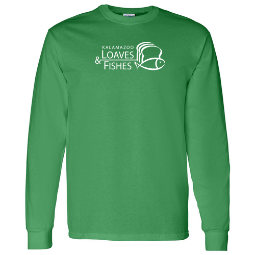 Gildan Heavy Cotton Longsleeve Basic T-Shirt -- Irish Green