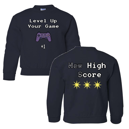 Gildan Heavy Blend Youth Crew Neck Sweatshirt -- Navy