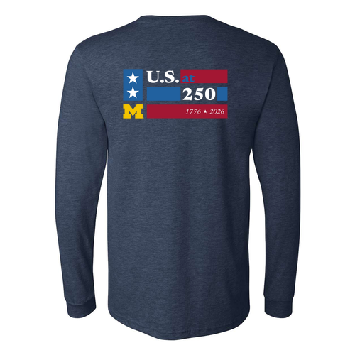 Bella Canvas Soft Fitted CVC Long Sleeve Tee -- Heather Navy