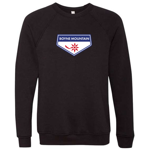 Boyne Mountain Logo 1 Full color -- Crewneck Sweatshirt Black