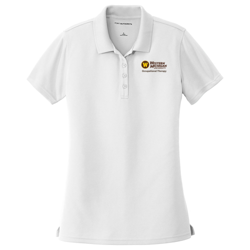 Port Authority Ladies Dry Zone UV Micro Mesh Polo -- White