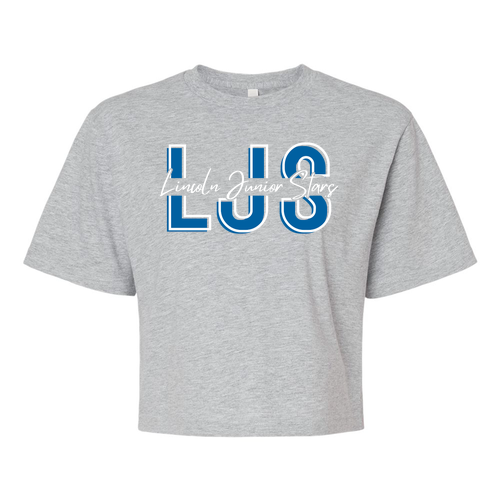 Ladies' Boxy LJS Tee -- Heather Grey