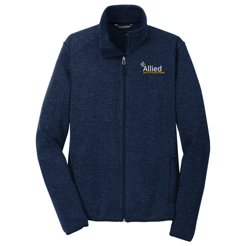 Port Authority Sweater Fleece Jacket -- River Blue Navy Heather