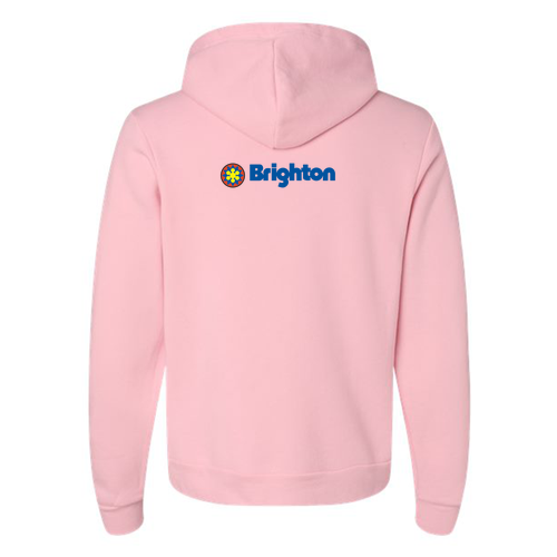 Brighton Logo 2 Full color -- Pullover Hooded Sweatshirt Pink