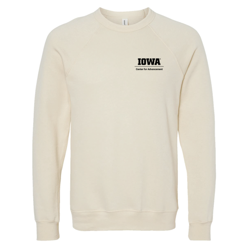 Embroidered UICA Bella Canvas Unisex Sponge Fleece Raglan Sweatshirt -- Natural