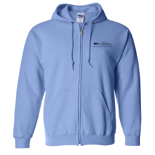 Gildan Full Zip Hooded Sweatshirt -- Carolina Blue