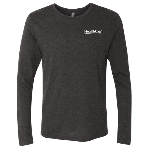 Men's/Unisex Next Level Soft Fitted Triblend Long Sleeve Tee -- Vintage Black