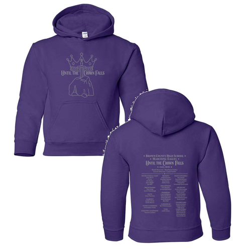 Until The Crown Falls Youth Hoodie -- Purple