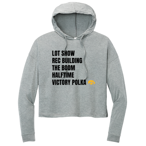 District® Women’s Perfect Tri® Midi Long Sleeve Hoodie -- Grey Frost