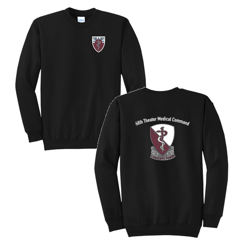 Port and Company Classic Crewneck Sweatshirt -- Jet Black