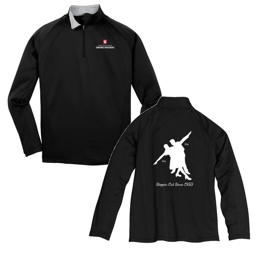 Sport Tek Sportwick Fleece Quarter Zip Pullover -- Black / Silver