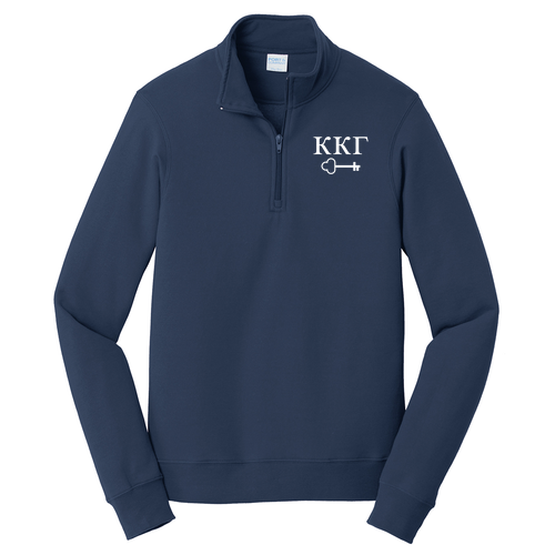 Port & Company Fan Favorite Fleece Quarter Zip -- Team Navy