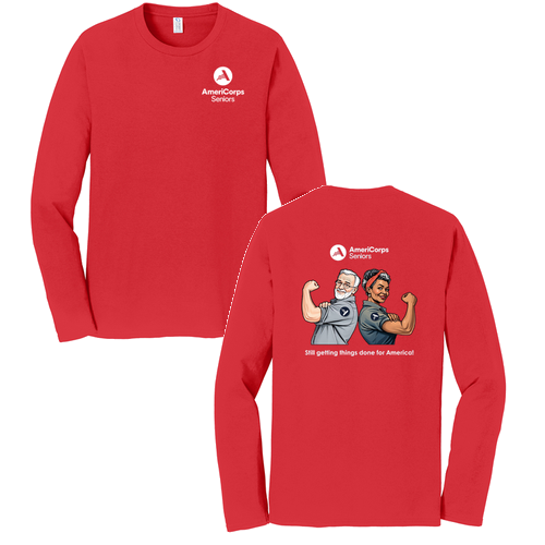 (Plus Sizes Only)Getting Things Done Longsleeve -- Bright Red