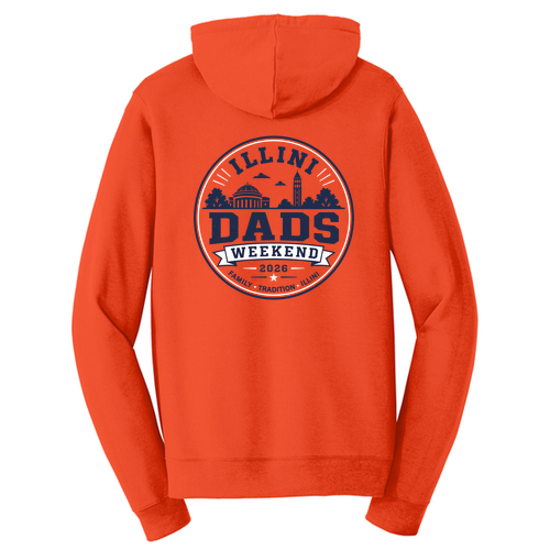 Illini Dads Hoodie -- Orange