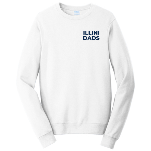 Illini Dads Crewneck Sweatshirt -- White