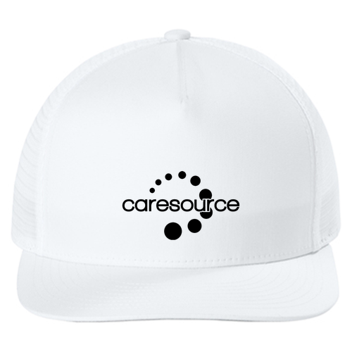 Sport-Tek Stretch-Tek 5-Panel Trucker Cap -- White / White