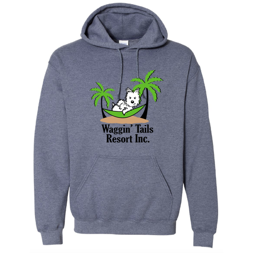 Gildan Heavy Blend Hooded Sweatshirt -- Heather Sport Dark Navy