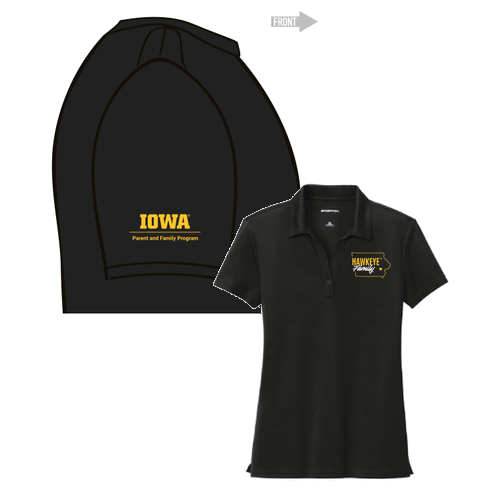 Embroidered Sport-Tek Women's UV Micropique Polo -- Black