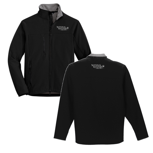 Port Authority Glacier Soft Shell Jacket -- Black / Chrome
