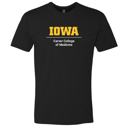 Printed CCOM Logo Next Level Mens CVC Crew -- Black