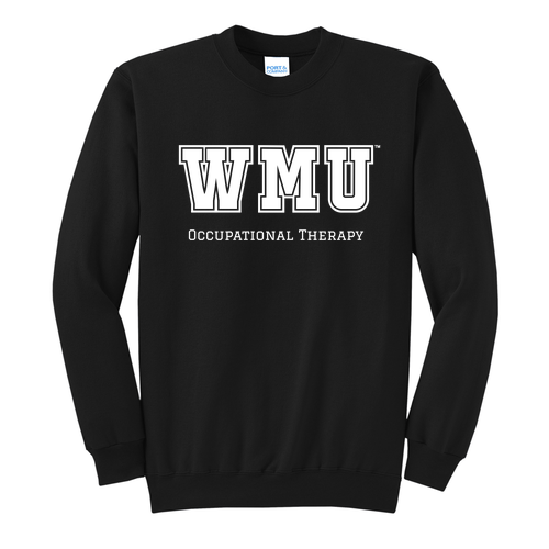 Port and Company Classic Crewneck Sweatshirt -- Jet Black