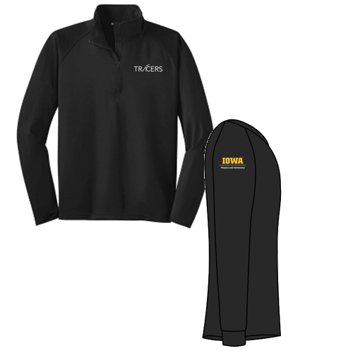 Sport Tek Sport Wick Stretch Half Zip Pullover -- Black