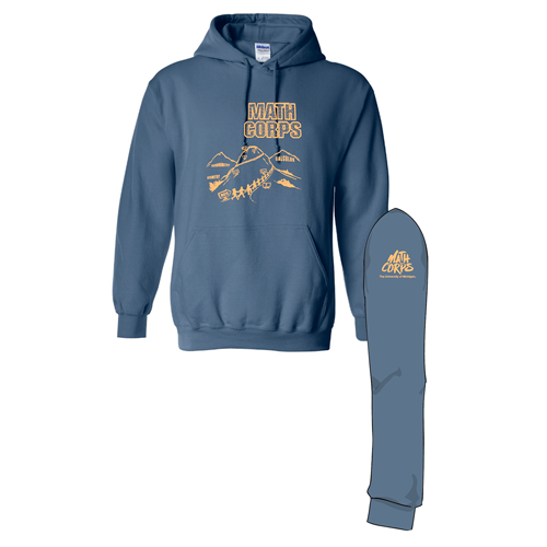 Mens/Unisex Gildan Heavy Blend Hooded Sweatshirt -- Indigo Blue