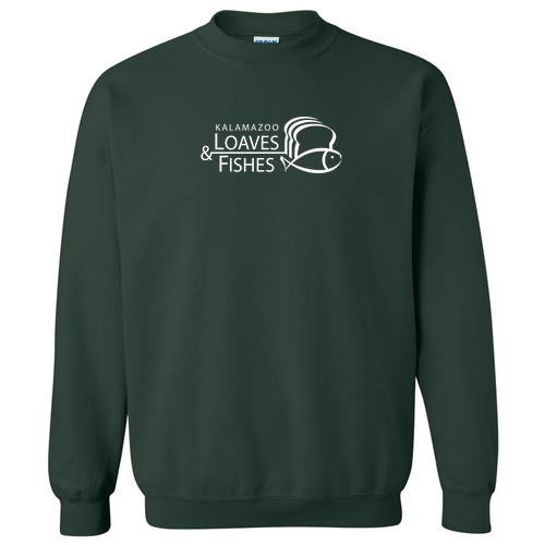 Gildan Heavy Blend Crew Neck Sweatshirt -- Forest Green