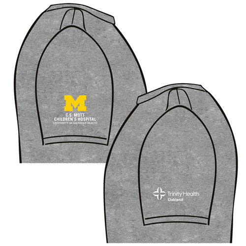 District Made Mens Perfect Tri Crew Tee -- Grey Frost