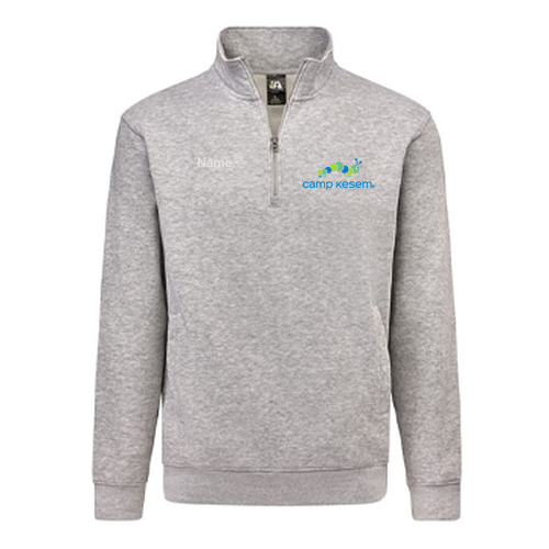 J America BTB Fleece 1/4 zip -- Oxford