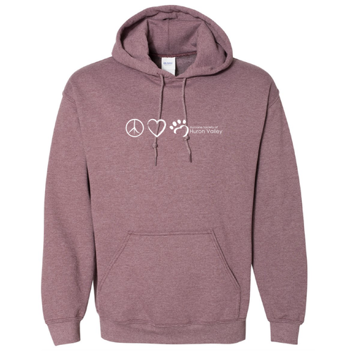 Gildan Heavy Blend Hooded Sweatshirt -- Heather Sport Dark Maroon