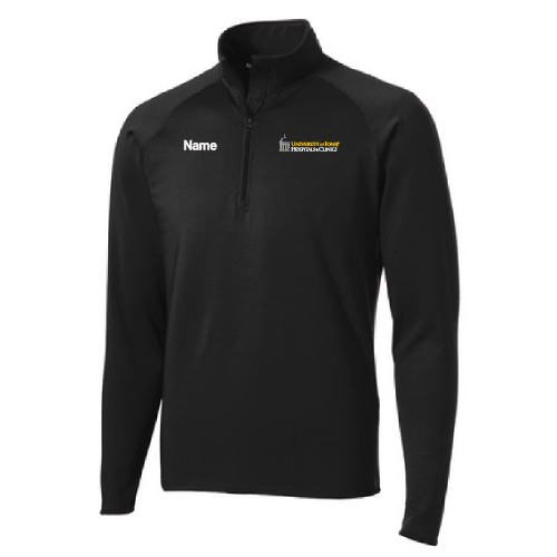 Sport Tek Sport Wick Stretch Half Zip Pullover -- Black