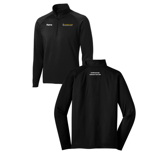 Sport Tek Sport Wick Stretch Half Zip Pullover -- Black
