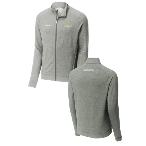 Sport-Tek Sport-Wick Flex Fleece Full-Zip -- Light Grey Heather