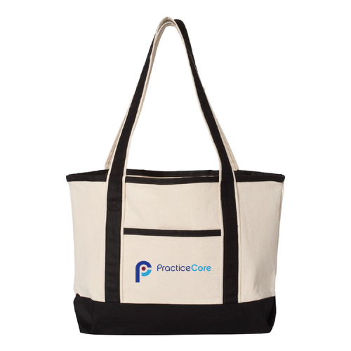 Canvas Tote -- Natural / Black