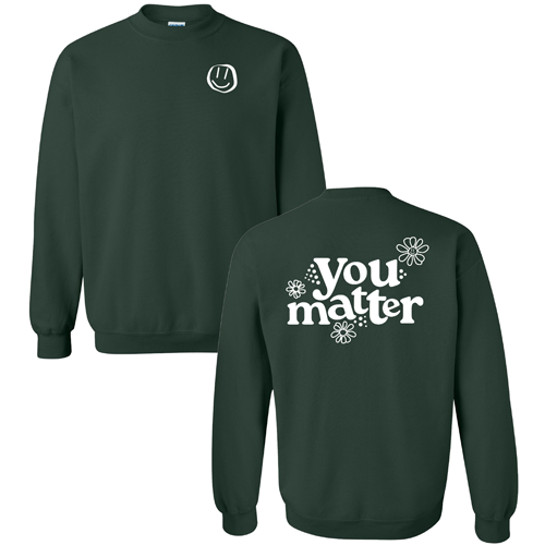 Gildan Heavy Blend Crew Neck Sweatshirt -- Forest Green