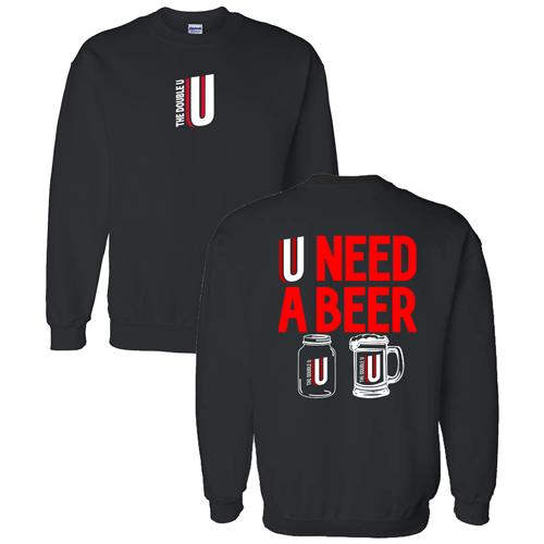 Gildan DryBlend Crew Neck Sweatshirt -- Black