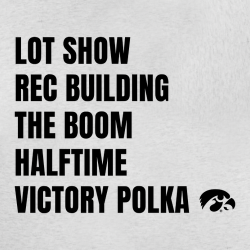 HMB Set List Unisex TriBlend Tee -- Heather White