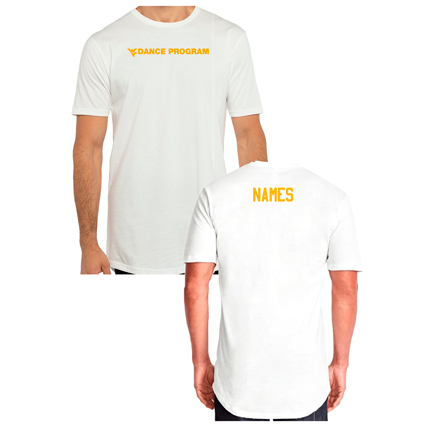 Next Level Men's Cotton Long Body Crew -- White