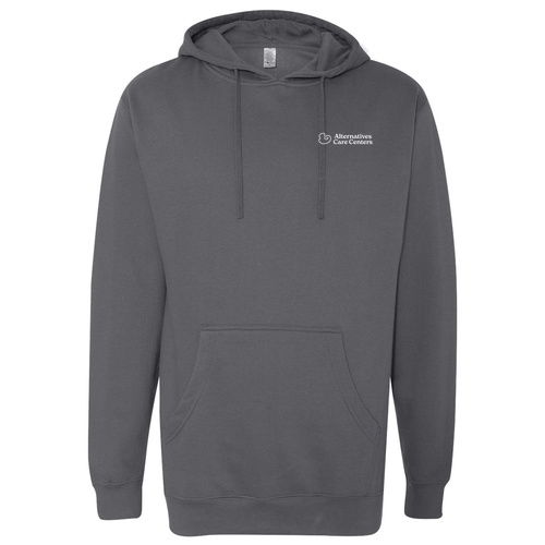 Independent Trading Midweight Hooded Sweatshirt -- Charcoal Heather