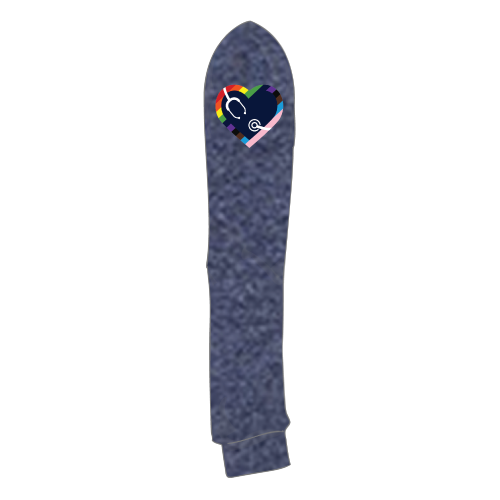 Gender Care Heart Charles River Mens Heathered Fleece Jacket -- Navy Heather