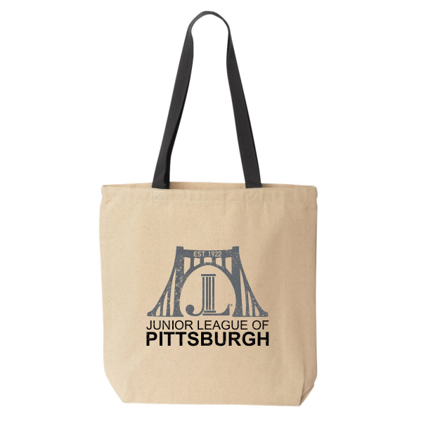 Liberty Bags Canvas Tote with Contrasting Handles -- Natural / Black